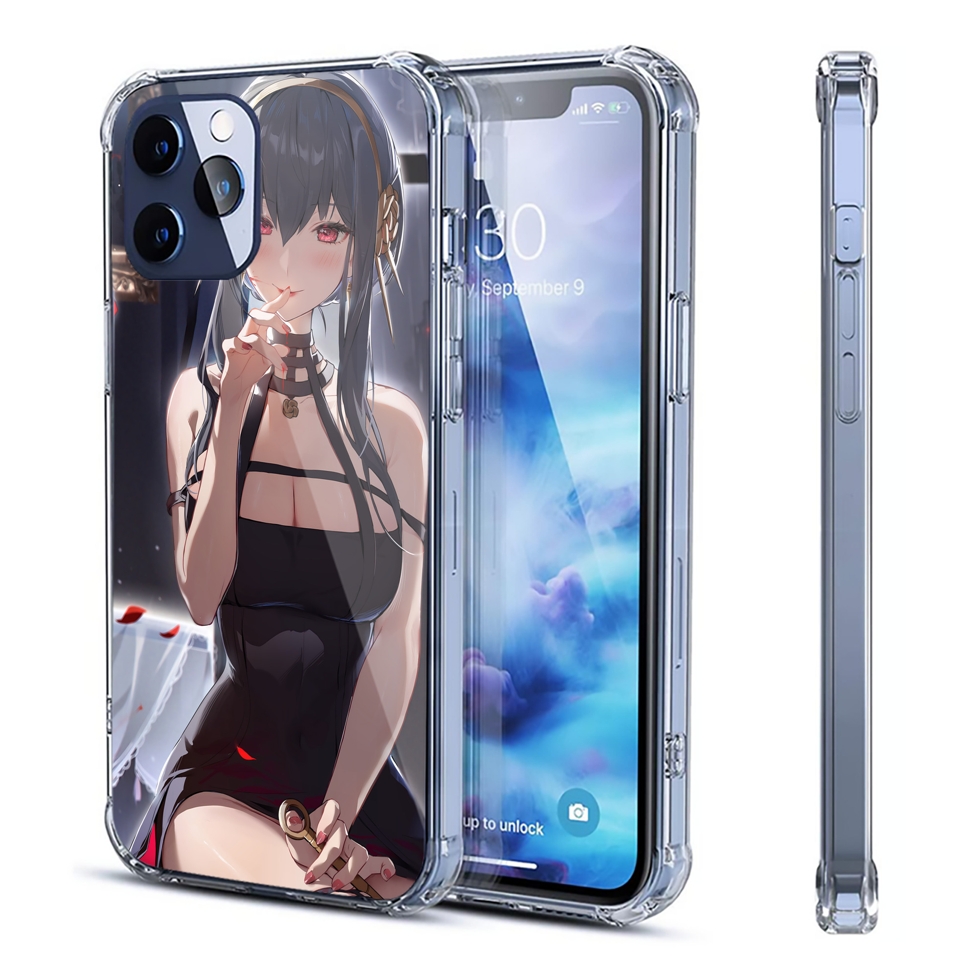 （画像用） SPY×FAMILY间谍家家酒 【iPhone 12シリーズ対応】透明スマホケース（クリアソフトケース）